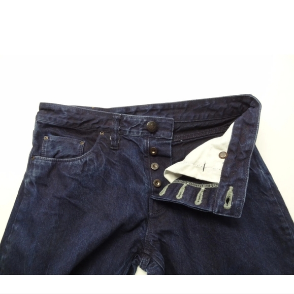 Shockoe Atelier x Ledbury 30x33 Button-Fly Templeton Selvedge Indigo Made in USA - Picture 11 of 13